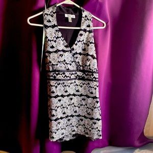 Med top black and silver with bling